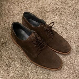 Ted Baker brown suede derby shoes